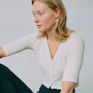 Ozma of California - Tula Cardigan - Natural - Small